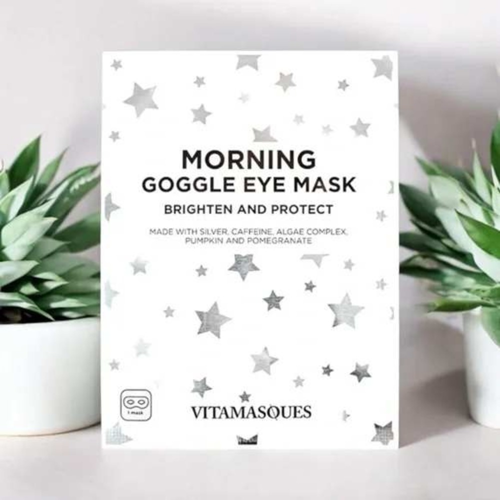 Vitamasques Morning Goggle Eye Mask Brighten Protect Silver‎ Caffeine / #M7136
